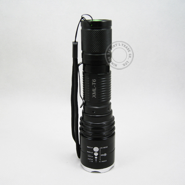 Ultra Power T6 LED Aluminum Adjustable Flashlight with Pocket Clip