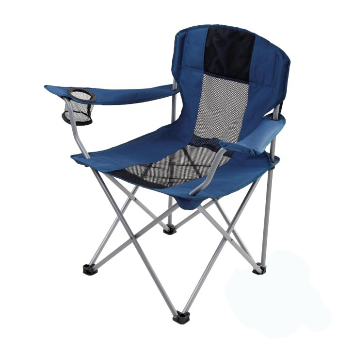 Iron Steel Portable Camp Chair with Cup holder
