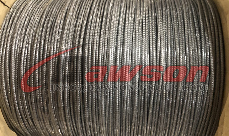Cable de alambre recubierto de PVC (7 &times; 7) - Dawson Group Ltd. - Fabricante, proveedor y f&aacute;brica de China