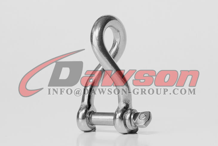 Grillete torcido de acero inoxidable, Grillete torcido con pasador roscado SS316, Grillete torcido AISI304 - Dawson Group Ltd. - Fabricante y proveedor de China