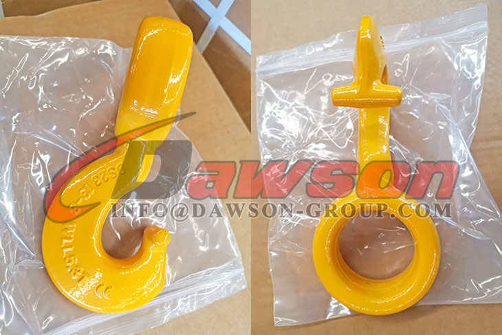 DS026 G80 Gancho de gargantilla con ojo giratorio de acero de aleaci&oacute;n forjado para eslingas de cadena - Dawson Group Ltd. - Fabricante, proveedor y f&aacute;brica de China