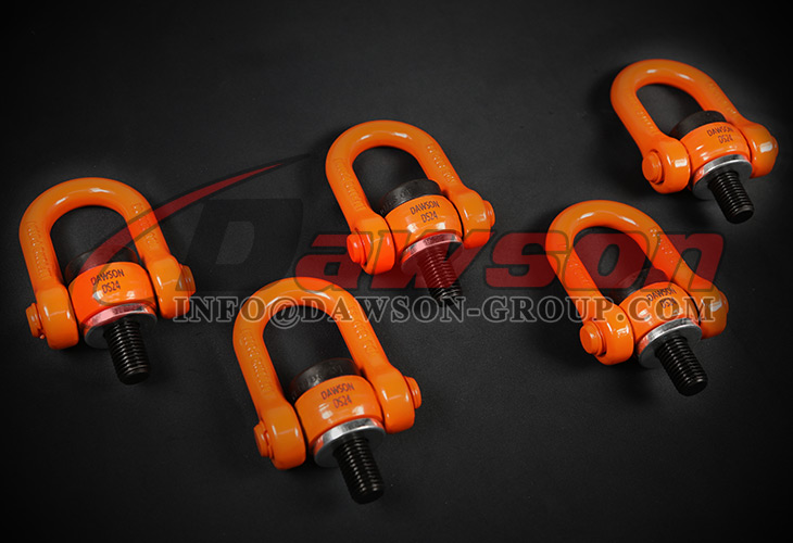 Manilha girat&oacute;ria dupla de rosca m&eacute;trica M16, anel de talha girat&oacute;ria G80, anel de talha girat&oacute;ria de liga de a&ccedil;o grau 80 para eleva&ccedil;&atilde;o - Dawson Group Ltd.