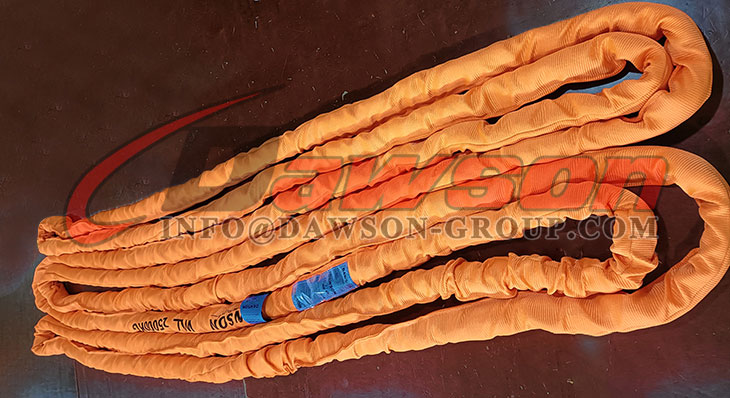 WLL 25T 25000kg ポリエステル ラウンド スリング、高耐久ラウンド リフティング スリング - Dawson Group Ltd. - 中国メーカー、サプライヤー