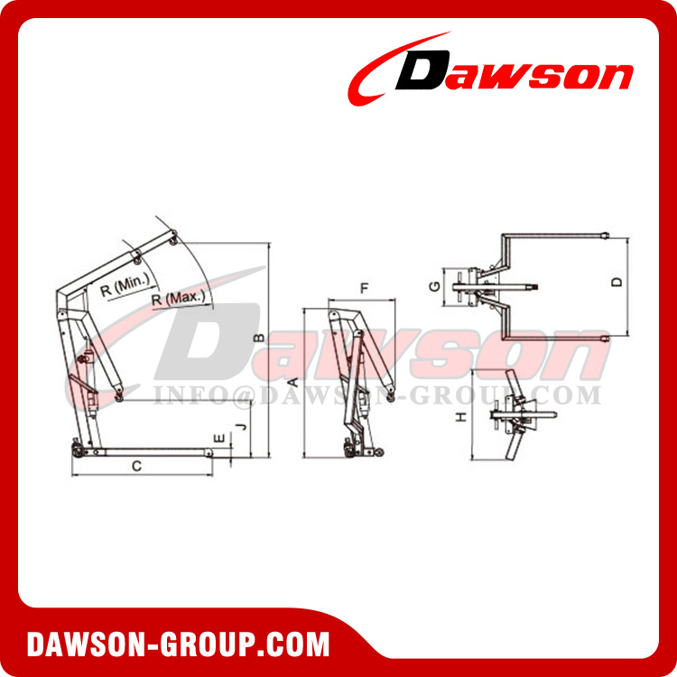 Grúa de motor profesional DSSC1000P 1000kgs