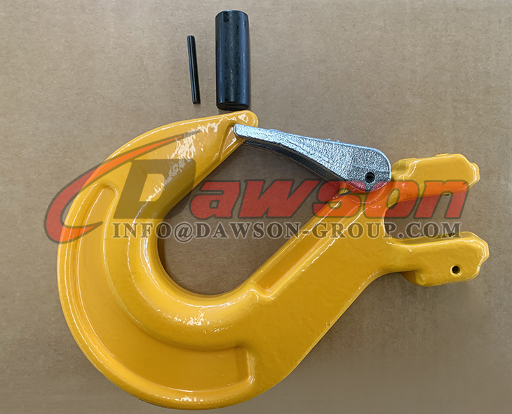 Gancho de eslinga de horquilla DS012 G80 con pestillo fundido para eslingas de cadena de elevaci&oacute;n de gr&uacute;a - Dawson Group Ltd. - Fabricante, proveedor de China