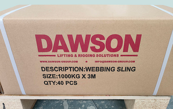 WLL 1 トン ポリエステル ウェビング スリングのパッケージ - リフティング スリング - Dawson Group Ltd. - 中国メーカー、サプライヤー、工場