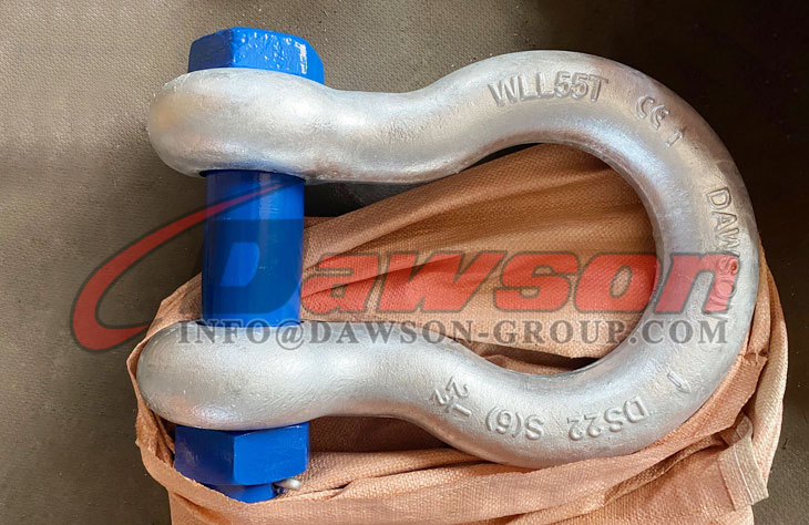 Grillete de anclaje tipo perno HDG WLL55T, Grillete de arco con pasador y tuerca de seguridad, Grillete de arco tipo perno S6 - Dawson Group Ltd. - Fabricante, proveedor y f&aacute;brica de China