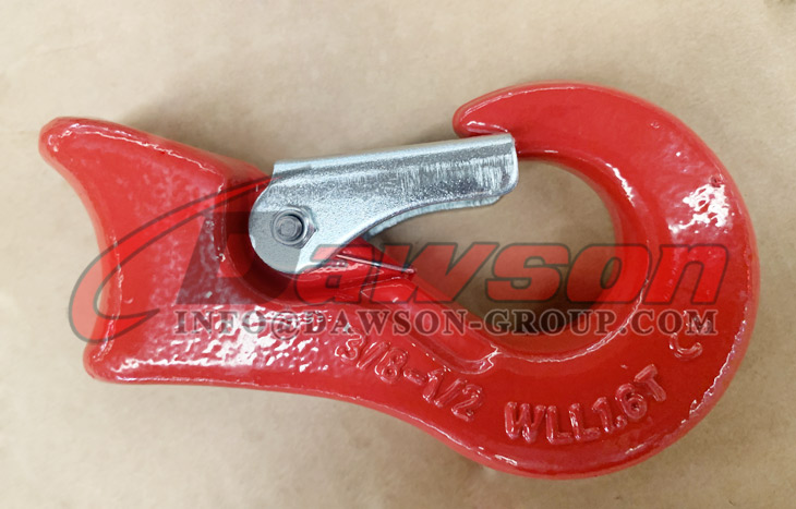 Gancho de gargantilla con ojo deslizante G80 para levantar eslingas de cadena, Gancho de gargantilla con ojo deslizante DS072 G80 - Dawson Group Ltd. - Fabricante, proveedor de China