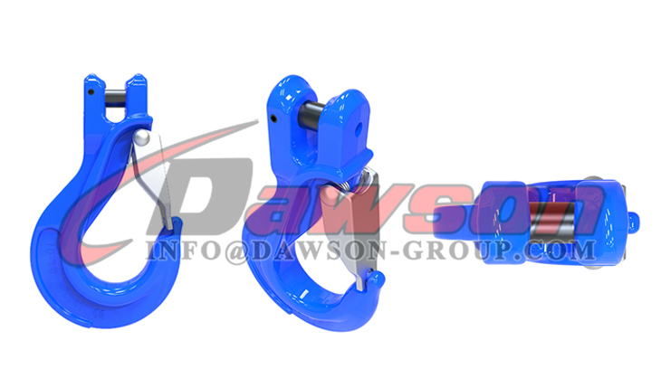 Gancho de eslinga con horquilla G100 con pestillo fundido para eslingas de cadena - Dawson Group Ltd. - F&aacute;brica de China, proveedor