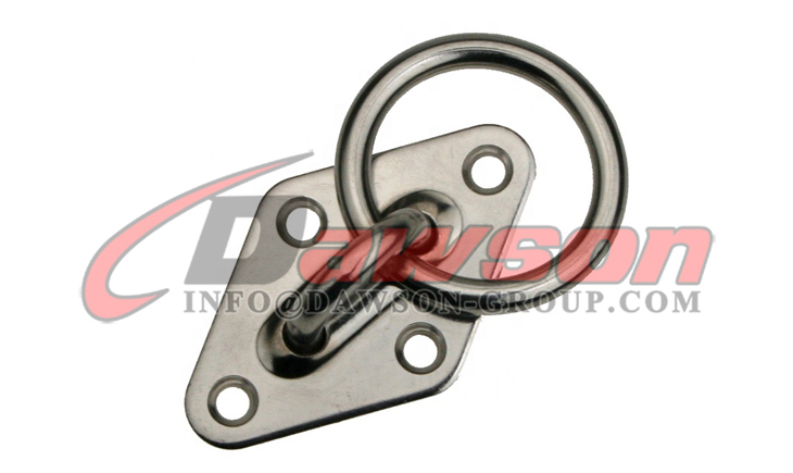 AISI304 リング付きダイヤモンド アイ プレート、リング付きステンレス鋼 316 ダイヤモンド パッド アイ - Dawson Group Ltd. - 中国工場、メーカー