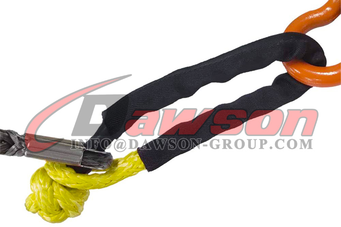 Cuerda de grillete suave, Cuerda de recuperaci&oacute;n de grillete suave de UHMWPE para remolque de escalada de recuperaci&oacute;n de cami&oacute;n SUV ATV 4X4 de vela - Dawson Group Ltd. - Proveedor y fabricante de China