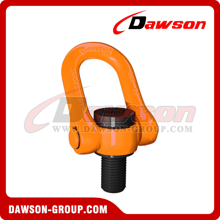 DAWSON M8-M100 Rosca métrica Doble grillete giratorio G80 Anillo de elevación giratorio