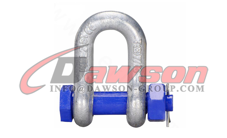 DAWSON BRAND Grau T8 DG2150A Manilha Dee de liga de a&ccedil;o forjado com pino de seguran&ccedil;a, manilha de corrente tipo parafuso classe G8 - Dawson Group Ltd.