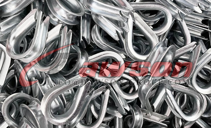 亜鉛メッキワイヤーロープシンブルDIN 6899タイプB、軟鋼ワイヤーロープシンブル - Dawson Group Ltd. - 中国サプライヤー、工場