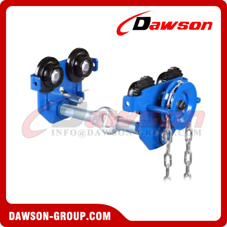 DS-SHL Carro de cadena manual 500 kg 1000 kg 2000 kg 3000 kg 5000 kg, abrazaderas de carro de 0,5 T - 5 T