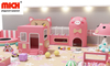Playhouse de interiores de niños rosas personalizados