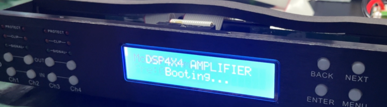 Como atualizar o amplificador DSP ao inicializar o software