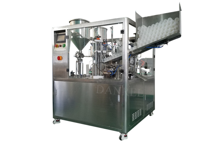 Ultrasonic Fully Automatic Plastic Tube Sealing and Filling Machine Ultrasonic Fully Automatic Plastic Tube Sealing and Filling Machine with pump