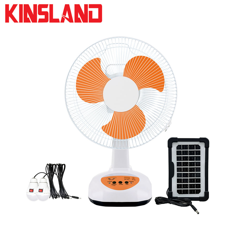 12 Inch Rechargeable Solar Fan with Adjustable Tilt - Perfect for RV/Patio Cooling