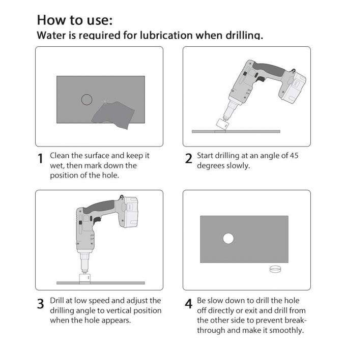 comment utiliser les tr&eacute;pans carottiers diamant&eacute;s galvanis&eacute;s