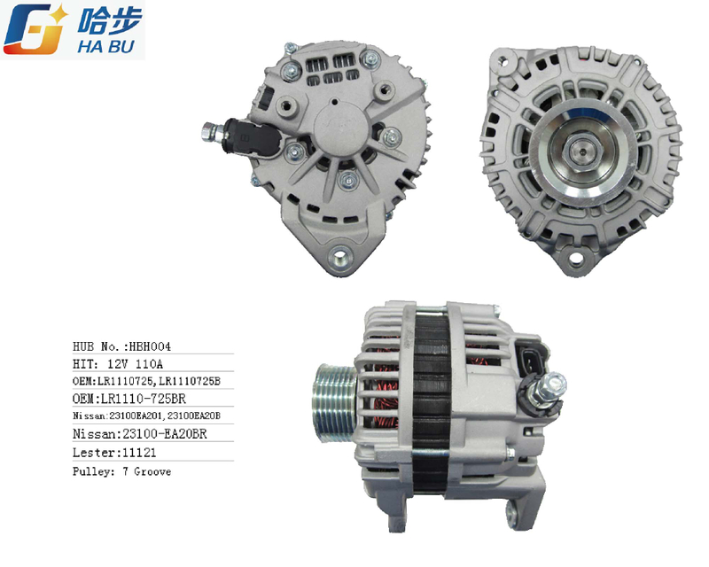 Auto / AC Alternator for Nissan 12V 110A, Lr1110-725, 23100-Ea201, 23100-Ea20b