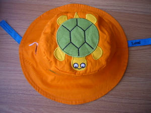 21x21 cotton twill reversible bucket hats for kids