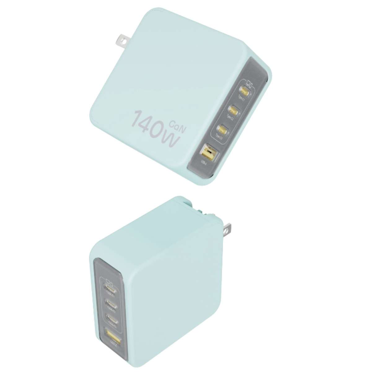 UE Electronic 140W Foldable USB-C Wall Charger Block UE 전자 140W 접이식 USB-C 벽면 충전기 블록