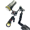 6 Inches Aluminum Underwater Multi Direct Triple Ball Camera Dive Light Arm Section