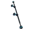 12-Inch Aluminum Multi Function Underwater Camera Stick Double Ball Arm Segment with M5 Threaded Holes