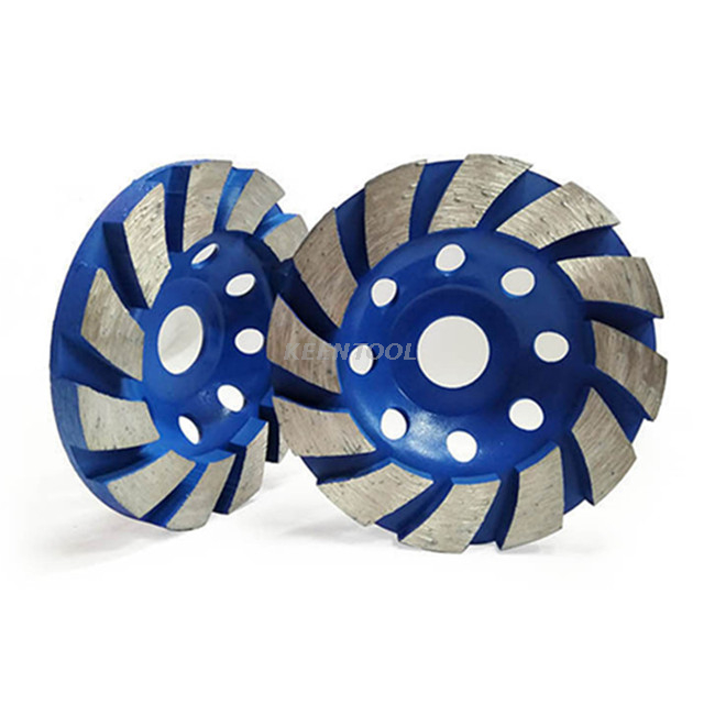 Discos de esmeril com copo de diamante para trabalhos em pedra e concreto 