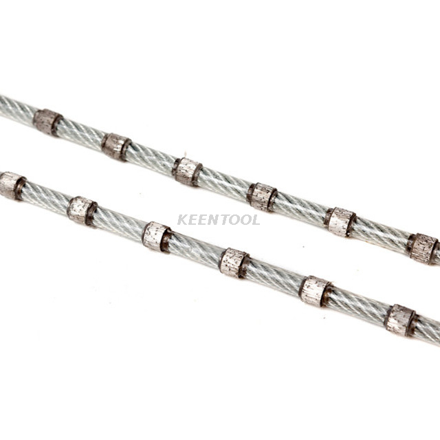 Sierra de hilo multidiamante con revestimiento plástico de 7,2 mm, 8,5 mm y 9,0 mm para corte de losas