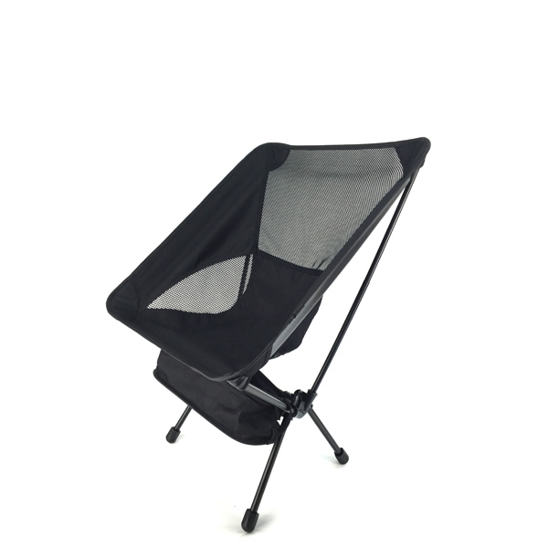 black camp chair