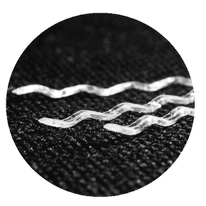 Palastic Fibers Curved Wave Бетон, армированный полипропиленовым волокном (PFR)