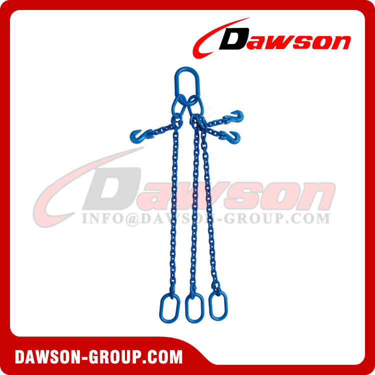 Eslingas de cadena de elevación de patas triples G100/eslingas de cadena ajustables de 3 patas de grado 100