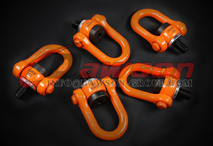 Manilha girat&oacute;ria dupla de rosca m&eacute;trica M16, anel de talha girat&oacute;ria G80, anel de talha girat&oacute;ria de liga de a&ccedil;o grau 80 para eleva&ccedil;&atilde;o - Dawson Group Ltd.