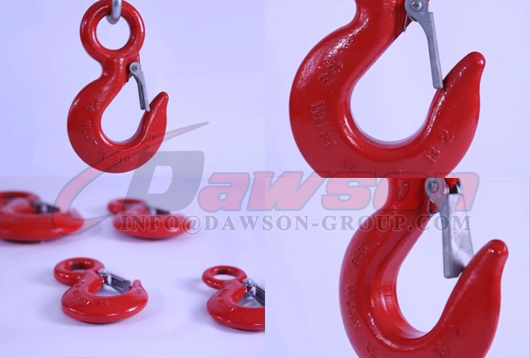 DS039 G80 Gancho para cabestrillo con pestillo para cadena de elevaci&oacute;n - Dawson Group Ltd. - Proveedor, fabricante, f&aacute;brica de China