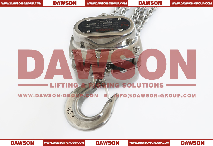 Polipasto de cadena de acero inoxidable DAWSON DS-ST-C 0.5T, bloque de cadena SS 500 kg, polipasto de cadena manual - Dawson Group Ltd. - F&aacute;brica de China
