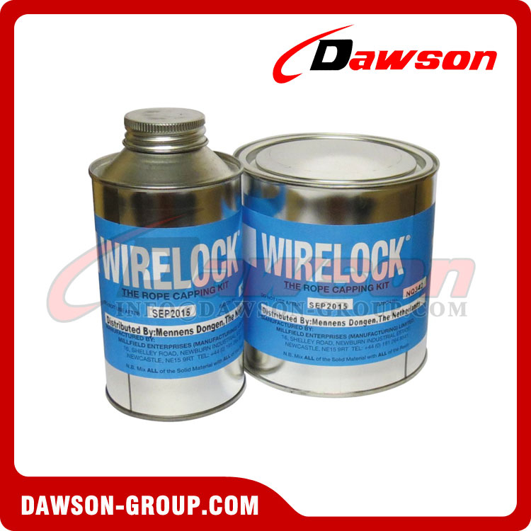 Wirelock compuesto fundido para engarzar cables de acero
