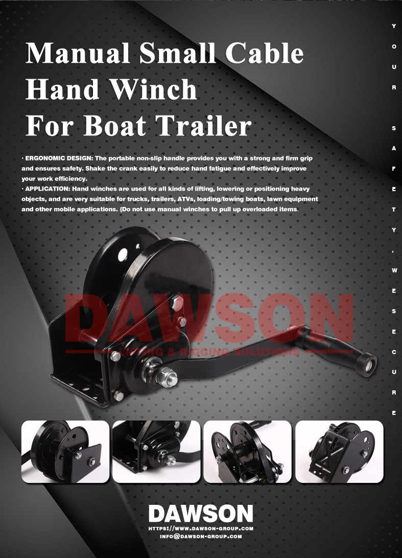ボートトレーラー用手動小型ケーブルハンドウインチ - Dawson Group Ltd. - 中国メーカー、サプライヤー、工場