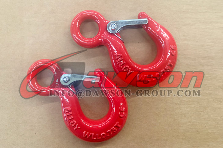 DS156 Nuevo tipo de gancho de acero de aleaci&oacute;n forjado, gancho de elevaci&oacute;n con ojo y pestillo - Dawson Group Ltd. - Fabricante, proveedor de China