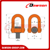 DAWSON M8-M100 Rosca métrica Doble grillete giratorio G80 Anillo de elevación giratorio