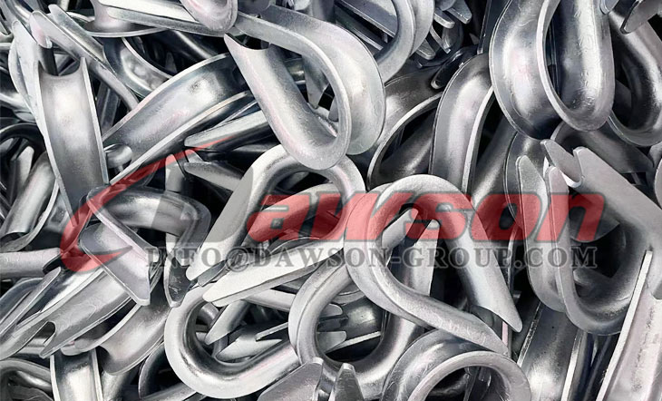 亜鉛メッキワイヤーロープシンブルDIN 6899タイプB、軟鋼ワイヤーロープシンブル - Dawson Group Ltd. - 中国メーカー、サプライヤー