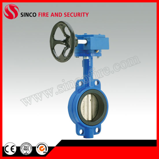 Worm Gear Wafer 4 Inch Butterfly Valve