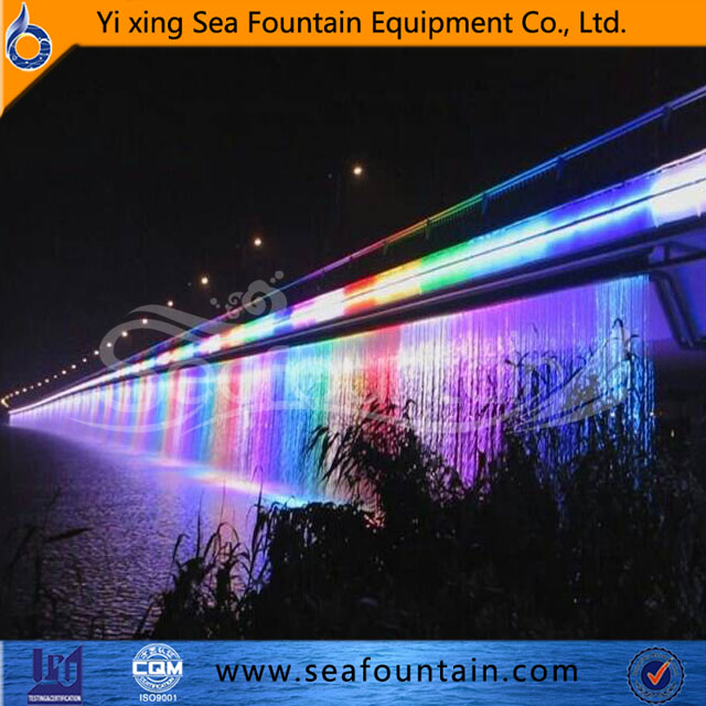 Digital water curtain fountain