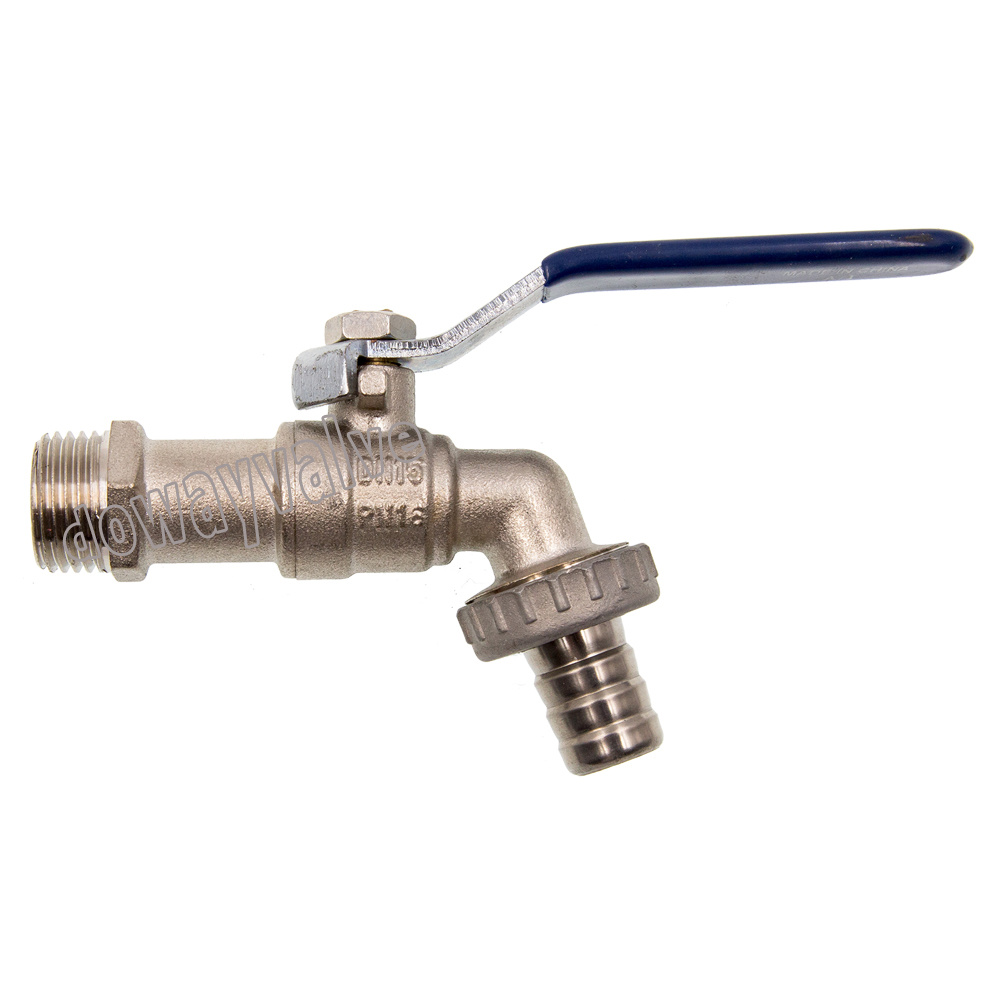 Babero de latón con mango de acero inoxidable pulido arena