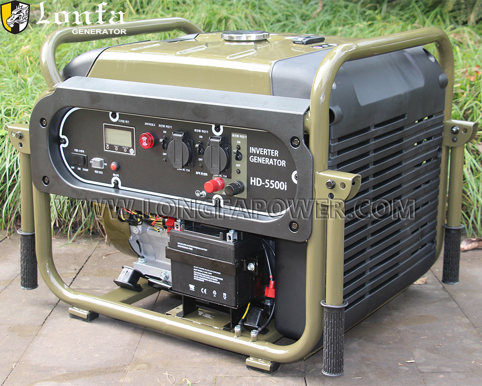 5kw 5.5kw 6kw 6.5kw 7kw 7.5kw 220V 60Hz 4000rpm Single Phase Noise Level <70dB DC 12V Motor Start Gasoline Petrol Digital Inverter Generator