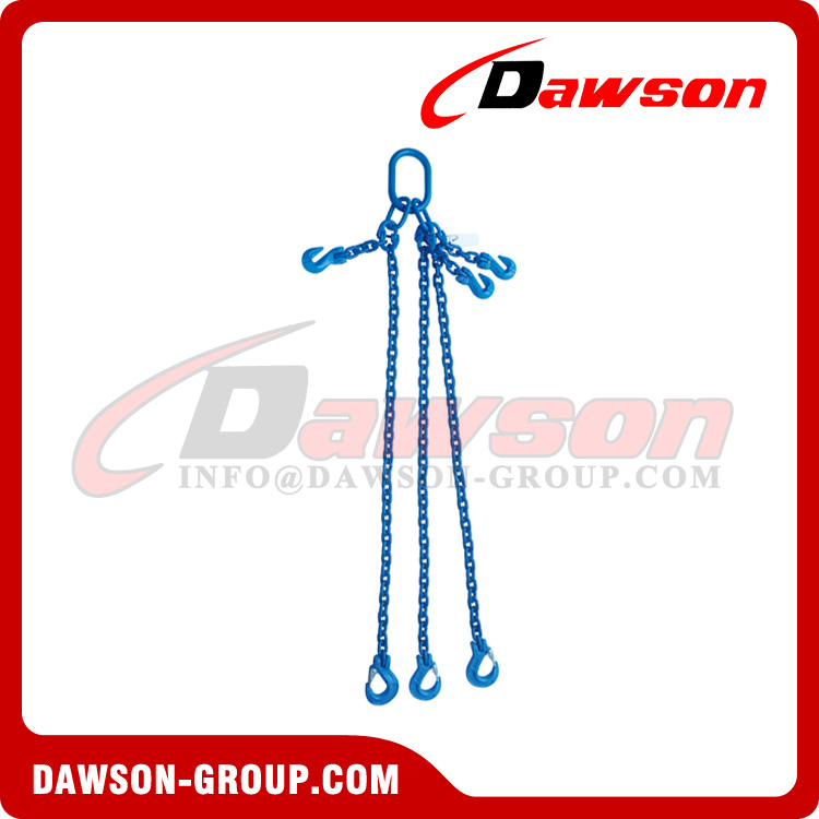 Eslingas de cadena de elevación de patas triples G100/eslingas de cadena ajustables de 3 patas de grado 100