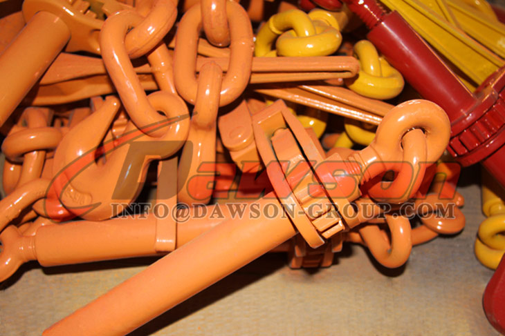 Pasta de catraca com al&ccedil;a dobr&aacute;vel e gancho para corrente tamanho 5 16- 3 8 WLL 7100LBS - Dawson Group Ltd. - F&aacute;brica na China, fornecedor