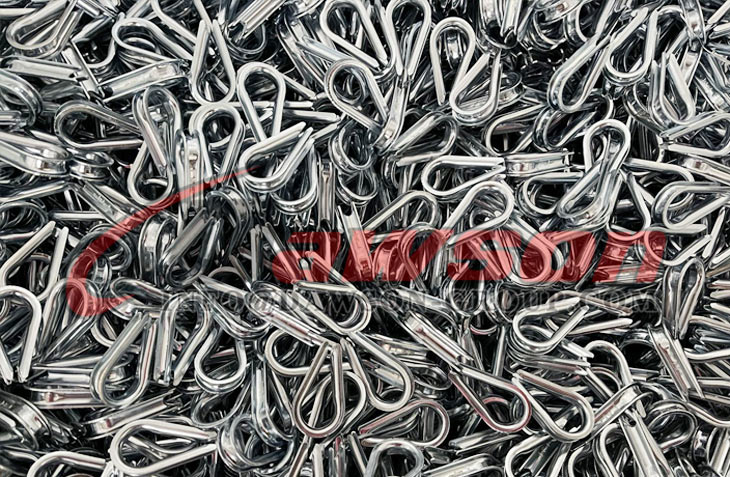 Guardacabos de cable est&aacute;ndar G411, Guardacabos de cable de acero al carbono s&uacute;per, Guardacabos de cable de servicio liviano - Fabricante, proveedor, f&aacute;brica de China