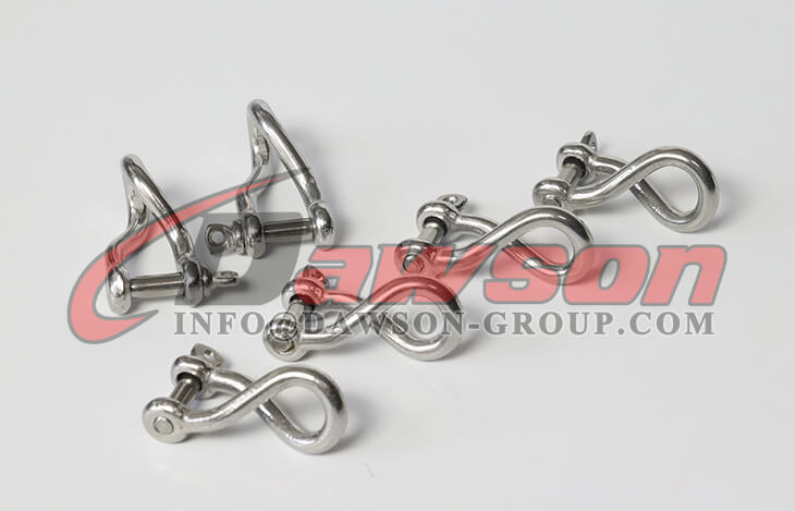 Grillete torcido de acero inoxidable, Grillete torcido con pasador roscado AISI316, Grilletes torcidos SS304 - Dawson Group Ltd. - Fabricante, proveedor y f&aacute;brica de China